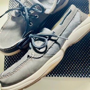 Sperry Topsider Grey Boat Shoes Size 7M